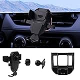 Karltys Car Phone Holder for 2019-2024 Toyota RAV4, RAV4 Cell Phone Holder Mount with Custom Base, Dash Air Vent Thick Case Friendly Mobile Phone Holder for 2024 RAV4 Interior Accessories
