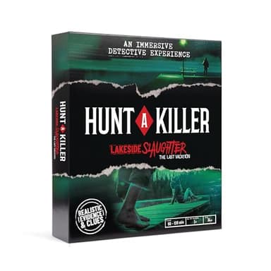 Hunt A Killer: Lakeside Slaughter – Valentine Gifts for Friends, Immersive Murder Mystery Game for Fans of Interactive Crime Solving, 90–120 Min Playtime, 1+ Players, Ages 14+