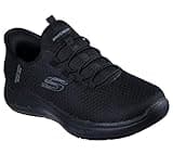 Skechers Women's Hands Free Slip-ins Summits Sr Food Service Shoe, Black, 9 Wide
