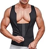 SOLCYSX Men Compression Shirt for Body Slimming Tank Top Shaper Tight Undershirt Tummy Control Girdle