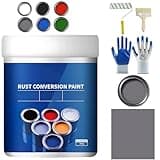 500g Weatherproof Rust Converter Paint for Metal, Rust Converter for Metal, rUSt Conversion Paint, Water-Based metal rUSt Inhibitor Multi-Color Industrial PAINT (500g Gray)