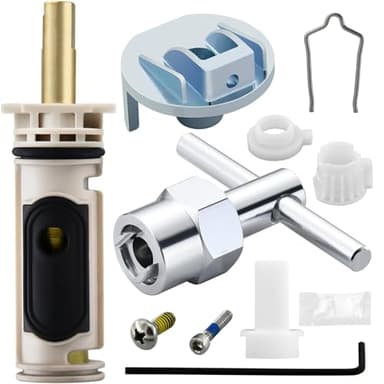 1222 Cartridge Kit for Moen 1222 Replacement Cartridge with Removal Tool 104421 and Handle Adapter 116653, for Moen Posi Temp Shower Repair