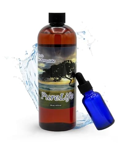 12% Hydrogen Peroxide Food Grade with No Added Stabilizers - in Distilled Water (16 Oz +Dropper)