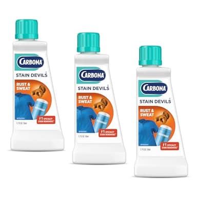 Carbona Stain Devils® #9 | Rust & Perspiration | Professional Strength Laundry Stain Remover | Multi-Fabric Cleaner | Safe On Skin & Washable Fabrics | 1.7 Fl Oz, 3 Pack
