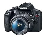 Canon EOS Rebel T7 DSLR Camera with 18-55mm Lens, 24.1MP CMOS Sensor, Built-in Flash, Wi-Fi, and NFC (Black, Renewed)