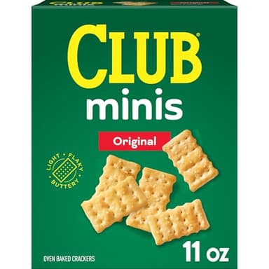 Club Crackers Minis, Lunch Snack, Original, 11oz Box