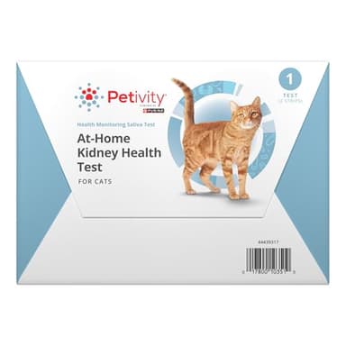 Petivity At-Home Kidney Health Test Kit for Cats — Quick Saliva Urea Test (2-Minute Home Check), Powered by Purina — Help Detect Early Kidney Changes - (Pack of 1)
