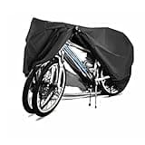 Bike Covers for 2 or 3 Bikes, 2XL Size Outdoor Waterproof & Anti-UV Bicycle Covers with Lock Hole for Mountain Road Electric Bikes