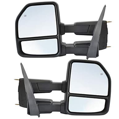 JZSUPER Towing Mirrors fit for Ford F150 Pickup Truck 2015 2016 2017 2018 2019 2020, Power Heated with Turn Signal Temperature Sensor 8 Pin Plug