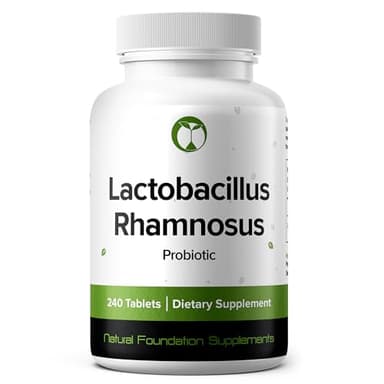 Lactobacillus Rhamnosus Probiotic Supplement 240 Tablets 3 Billion CFU Probiotics for Men & Women Supports Intestinal Digestive & Gut Health (240, Lactobacillus Rhamnosus)