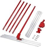 Aluminum Magnesium Alloy Concrete Float 48 x 8 Inch with Adjustable Bracket, Float Extendable Handles x 4, Screeding and Finishing Tool Kit