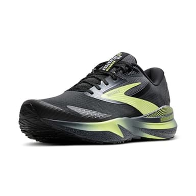 Brooks Men’s Adrenaline GTS 24 Weatherized Supportive Running Shoe - Black/Ebony/New Yellow - 11.5 Medium