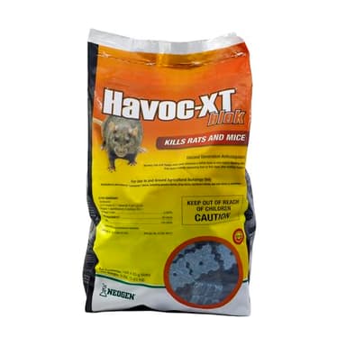 Neogen RODENTICIDE Havoc XT Rat Bait Block Pouch, 8-Pound (00595), blue