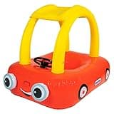 Poolcandy Little Tikes Cozy Coupe Inflatable Baby & Kids Pool Float, Red Car Coupe with beeping Horn, Easy to use - A Great Float to Introduce Your Young Ones to The Water