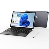 AE86 2-in-1 Tablet/Laptop (2025), 10.1" Windows 11 Pro Tablet PC with Keyboard and Stylus Pen, 12GB RAM 256GB SSD, Intel Core Processor, MS Office 2024 Included, BT5.0 WiFi, USB A, Type-C, Micro HDMI