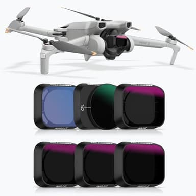 MINGVEN Mini 3 ND Filters, ND Filter Set Compatible with DJI Mini 3/Mini 3 Pro Accessories - 6 Pack (CPL,Natural Night,ND16,ND32,ND64,ND256)