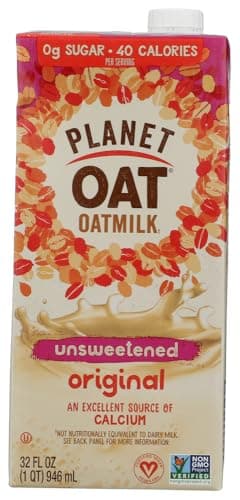 Planet Oat Original Unsweetened Oatmilk, 32 FZ