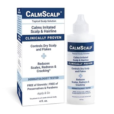 CalmScalp Scalp Treatment | Itch Relief | Exfoliates Scales and Hairline Flakes | Promotes a Healthier Environment for Hair to Thrive | Made in USA | 4 oz