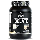 SASCHA FITNESS Hydrolyzed Whey Protein Isolate,100% Grass-Fed (2.11 Pounds) (Caramel Flavor)