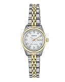 Armitron Women's 75/2475MOP Genuine Crystal Accented Two-Tone Bracelet Watch