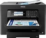 Epson Workforce Pro WF-78 Series Wireless All-in-One Inkjet Printer, Wide-Format Printing up to 13" x 19", Auto Duplex Print, Copy Scan Fax, Two 250-Sheet Trays, 50-Sheet ADF