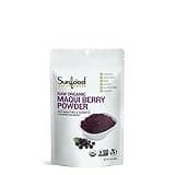 Sunfood Superfoods Organic Maqui Berry Powder - Raw | 4 oz. Bag, 18 Servings | Freeze Dried to Maintain Nutritional Integrity, Antioxidants-rich | Superfood for Smoothies, Yogurt, Desserts | Non-GMO