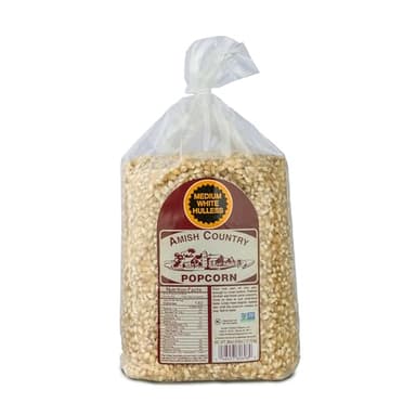 Amish Country Popcorn | 6 lb Bag | Medium White Popcorn Kernels | Old Fashioned, Non-GMO and Gluten Free (Medium White - 6 lb Bag)
