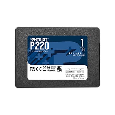Patriot Memory P220 1TB Internal SSD - SATA 3 2.5" - Solid State Drive - P220S1TB25