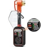 EyGde RV Surge Protector 50 Amp, RV Circuit Analyzer with Waterproof Cover, RV Accessories Power Voltage Protection Guard for Camper Travel Trailers