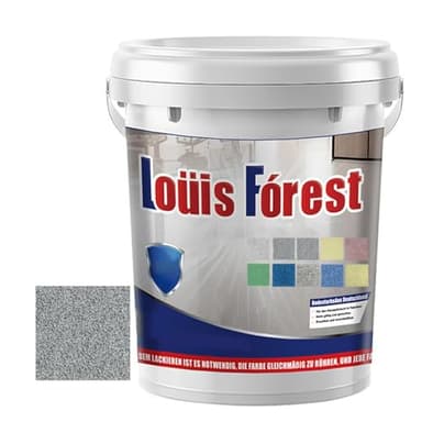 Louis Forest Epoxy Floor Paint, High-Gloss Marble Effect Epoxy Floor Coating (Dark Gray,1pcs)