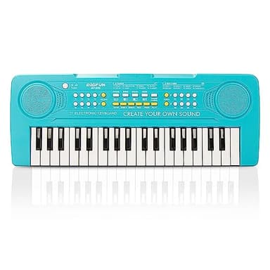 Keyboard Piano for Kids, BIGFUN 37 Keys Toddler Piano Multifunction Music Educational Instrument Toy, Electronic Kids Keyboard for 3-7 Year Old Girls and Boys (Blue)