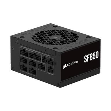 CORSAIR SF850 (2024) Fully Modular Low Noise 80 Plus Platinum ATX Power Supply – 3.0 Compliant – PCIe 5.0 Ready – SFX-to-ATX Bracket Included – Black