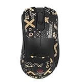 NOUKAJU Mouse Grip Tape Full Coverage for BenQ Zowie EC2-CW Ergonomic Gaming Mouse, Mouse Anti Slip Grip Tape,Self-Adhesive PreCut Sweat-Resistant Professional Mice Upgrade Kit(Black&Gold)