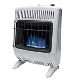 Mr. Heater MHVFBF20LPT 20,000 BTU Blue Flame Vent Free Propane Heater For Cold Rooms, Additions, Sun Rooms Cabins & Garage - White