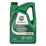 Castrol GTX High Mileage 5W-20 Synthetic Blend Motor Oil, 5 Quarts