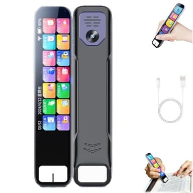 Ai Powered Smart Pen, Ai Pen with Chatgpt, Instant Ai Answers for Math, History & More Offline Translation (60+ Languages) Camera, Bluetooth, Music & File Storage (Black)