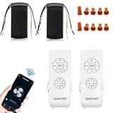 QIACHIP Upgraded WiFi Universal Ceiling Fan Light Remote Control Kit with Mute, Timing Function, Wireless APP Controllor Compatible for Alexa 2 Pack