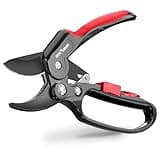 FLORA GUARD Garden Clippers, Professional Ratchet Pruning Shears, Increases Cutting Power 3x, Sharp Gardening Scissors, Cutting Rose, Flower, Hedge, Stem, Tree, Perfect for Weak Hands & Arthritis