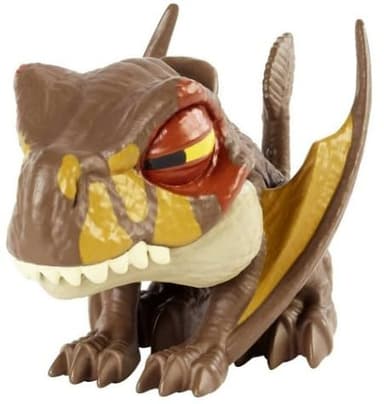 Jurassic World Dominion Uncaged Wild Pop Ups Dinosaur Toys, Collectible Figures, Manually Activated (Snap Squad Attitudes Dimorphodon Brown)