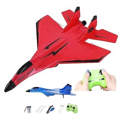 2023 New Remote Control Wireless Airplane Toy With Lights, USB Rechargeable SU-35 RC Remote Control Plane Glider, Outdoor Drop-Resistant Foam RC Air Planes Fighter Jet For Adults Aircraft Enthusiasts