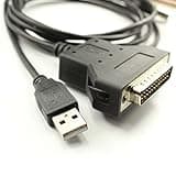 Usangreen Silabs CP2102 USB RS232 Serial Printer Adapter Cable to DB25 for Bar Code Printer Scanner (180CM)