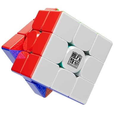 Moyu RS3M V5 SE Ball Core UV Coated 3x3 SpeedCube, 3x3 Puzzle Stickerless RS3M V5 MagLev Master Cube (MagLev+Ball Core Magic Clothes) Gift for Speed Cuber