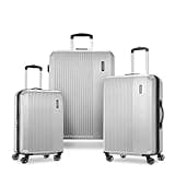 Samsonite Alliance SE Hardside Luggage with Spinner Wheels, Lightweight, 3PC SET (CO/MED/LG) SPINNER, SILVER