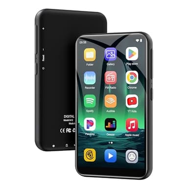 160GB ZAQE MP3 Player with Bluetooth and WiFi, MP3 Player with Spotify, Audible, Amazon Music, Pandora, Play Store, 4" HD Full Touch Screen Android MP4 Player for Kids