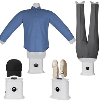 2026 Upgraded Automatic Ironing Machine, Hands-Free Wrinkle Remover for Shirts, Pants, Jackets and Shoes, Inflatable Shirt Ironing Machine for Apartments and Business Travel, Gentle On All Fabrics