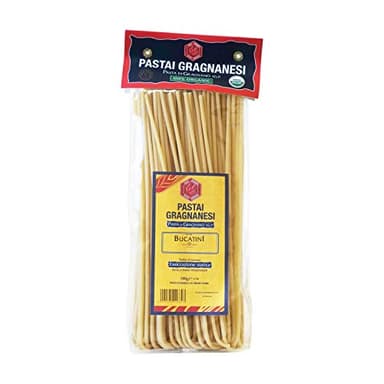 Pastai Gragnanesi Bucatini Pasta from Italy – Organic Gragnano IGP, Authentic Italian Dry Pasta, Imported from Italy, Bronze Die, Gourmet Pasta – 17.6 oz (500g)