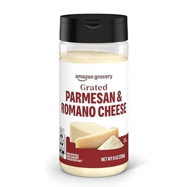 Amazon Grocery, Grated Parmesan & Romano Cheese Shaker, 8 Oz
