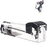 Humane Mouse Traps, 12 inches Enlarged No Kill Rat Live Traps for Chipmunks, Reusable Catch and Release Mice, Pet and Children Friendly Mouse Trap That Work (1)