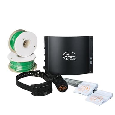 SportDOG Contain + Train System - Creates Secure Play Area - Adjustable Neck Collar - Electric Fence - Durable Fencing - Waterproof - Covers 1 1/3 Acres, 1 Collar
