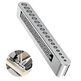 Drill Guide Handheld Drill Guide Jig Portable Drill Guide Block 17 SAE Hole Sizes from 1/8" to 3/8" Durable and Rust-Resistant Suitable for Wood, Plastic and Metal